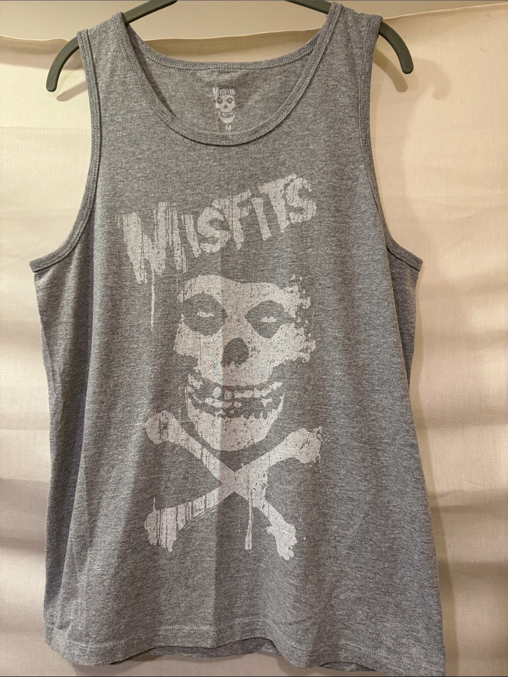 Misfits Grey Tank Top - Band Merch Sleeveless Tee